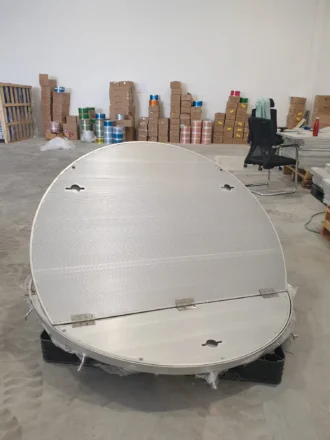 Circular Hinged Aluminium Access Cover